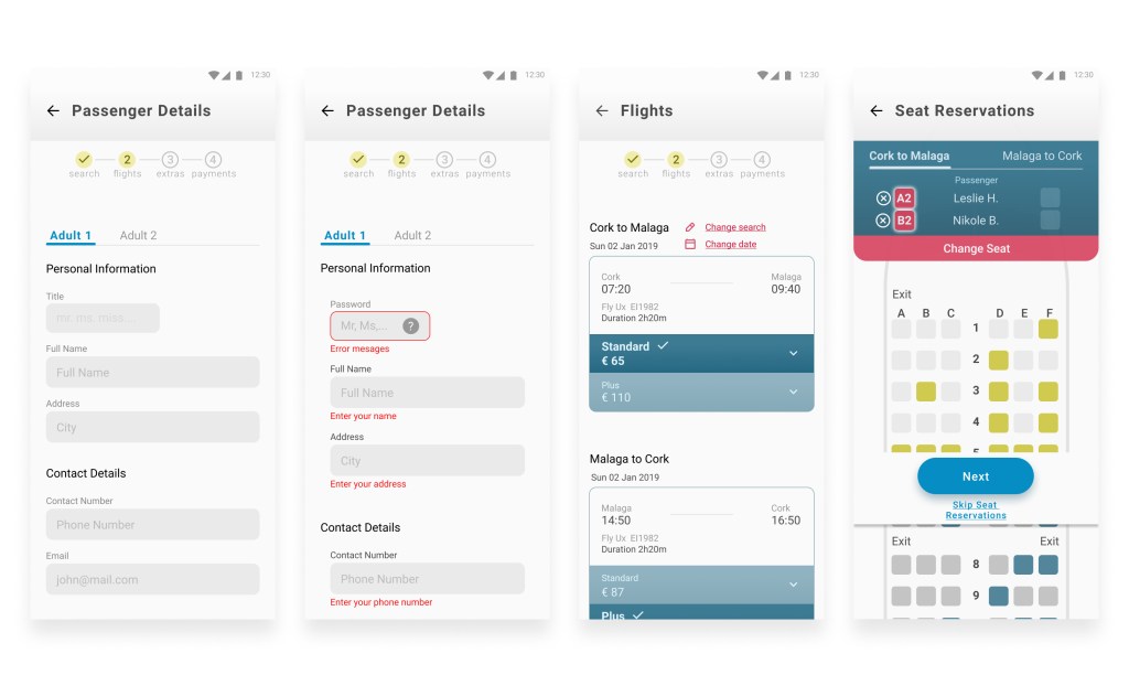 final high-fidelity design for mobile web.